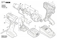 Bosch 3 601 JB3 900 Gdr 1080-Li Impact Wrench 10.8 V / Eu Spare Parts